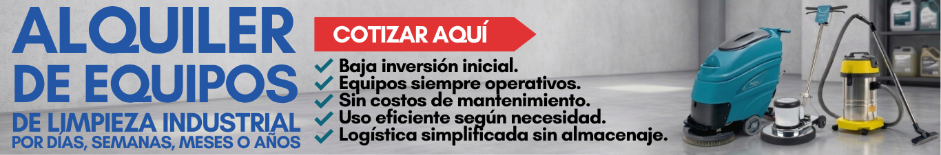 alquiler de equipos de limpieza